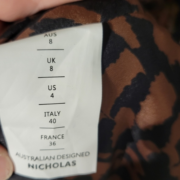 Nicholas Brown Animal Print Ruched Mini Dress - Picture 4 of 5